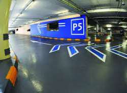 The shopping mall has a parking capacity of over 14,000 vehicles The shopping mall has a parking capacity of over 14,000 vehicles.
